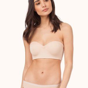 Lively no-wire strapless bra 34B
